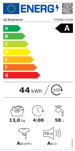 LAVADORA LG F4WR6013AGW